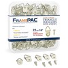 FramePac 100 Pack Picture Hangers with Screws, Small Triangle Ring,