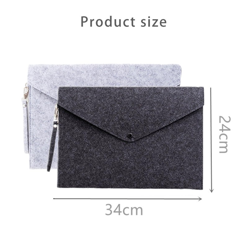 FDHBDF Pack of 2 Felt Folders A5 Document Bags Office