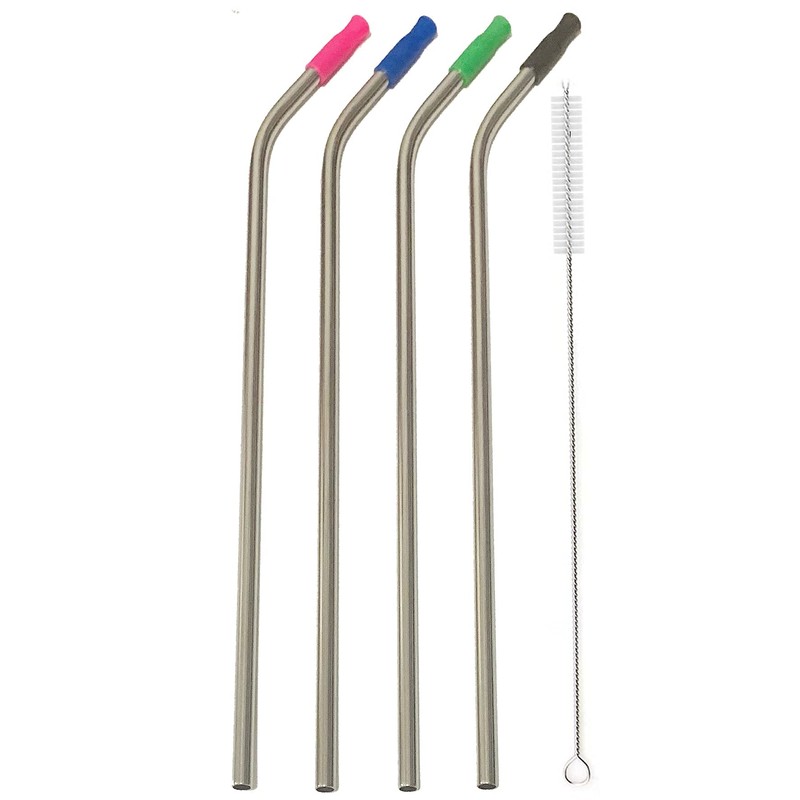 14 Inch Stainless Steel Straws, 4pcs Ultra Long Reusable 0.32"