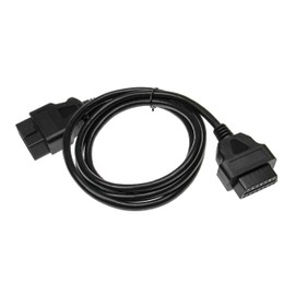 vhbw OBD2 Verlängerungskabel On-Board-Diagnose Stecker 16Pin weiblich auf 16Pin männlich kompatibel mit Fahrzeug, Diagnosegeräte 150cm