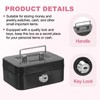 PATIKIL Small Cash Box, Mini Safe Box Money Locker Piggy