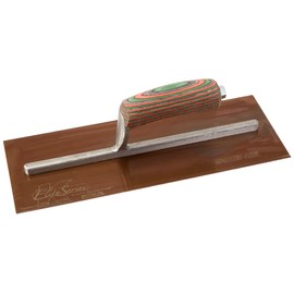 Kraft Tool PLE460 Elite Series Five Star Golden Stainless Steel Plaster Trowel with Wood Handle, 13 x 5-Inch,Multi
