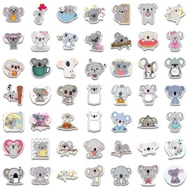 100 Pcs Koala Vinyl Stickers,Koala Bear Graffiti Stickers,Vinyl Waterproof Sticker for Kids Teens Girls,for Phone Laptop Bottles Skateboard Computer Phone Luggage Guitar Sticker Gifts