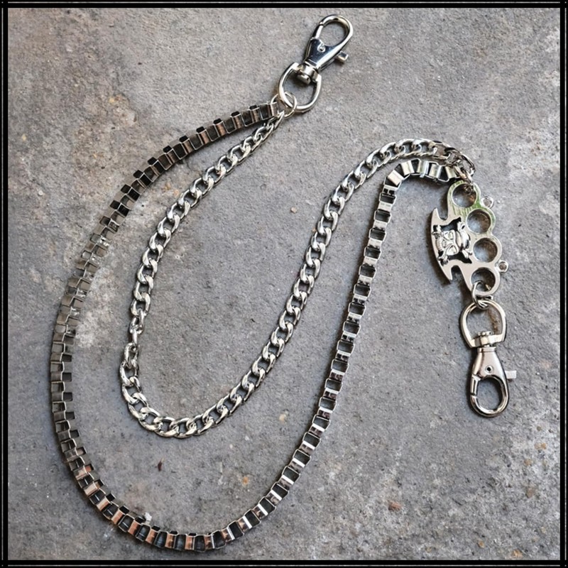 White Fang AZ125 Wallet Chain Belt, Fashionable, Fall Prevention, Lock,