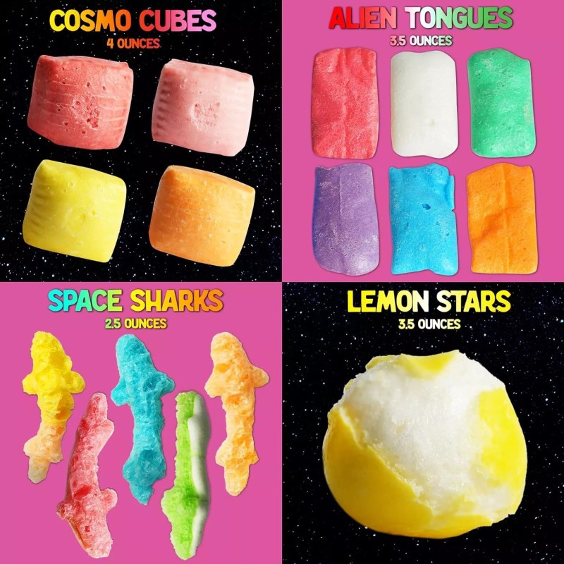Space Age Snacks FREEZE DRIED UFO Candy - 9 Kinds