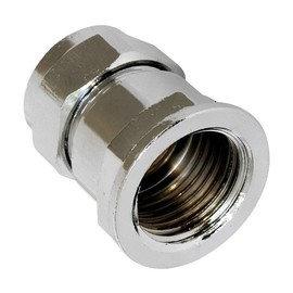 15mm x 1/2 Inch BSP Female Chrome Adaptor - Pack of 2