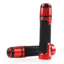 Universal 7/8'' 22mm Motorcycle Powersports Handlebar Grips for SUZIKI GSXR600 750 1000 125 250 300 (Red)