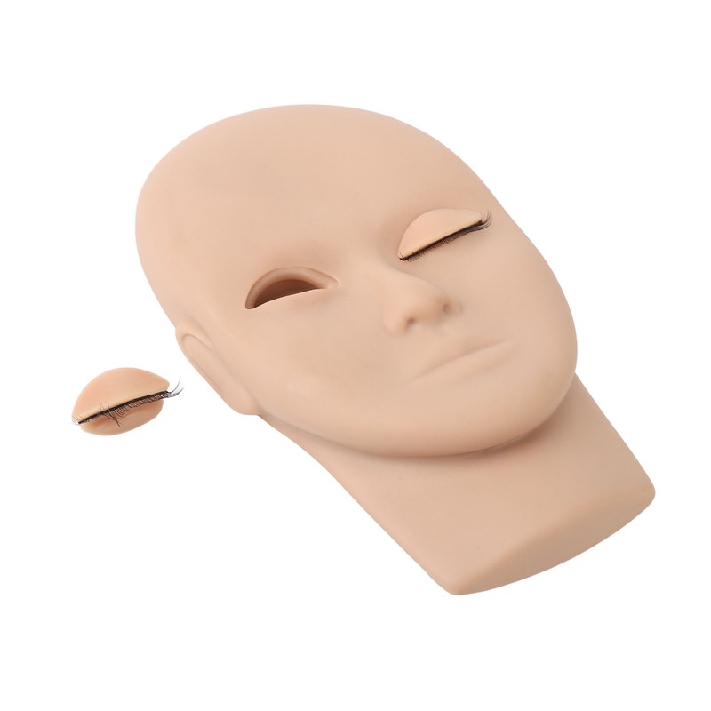 Eyelashes Extensions Practice Kit 3 Color Eyelash Mannequin Head 3