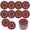 Pack of 90 Sandpaper 125 mm Velcro, 40/60/80/120/180/240 Grit Sanding