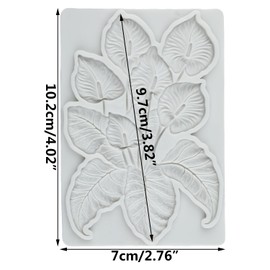 TAOXIBEI Leaf Polymer Clay Molds Monstera Leaf Silicone Mold