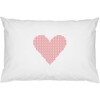 2 x 'Knitted Heart' Cotton Pillow Cases (PW00036871)