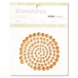 Kaisercraft - Self Adhesive Rhinestones -Pick Color, 100 count - Orange