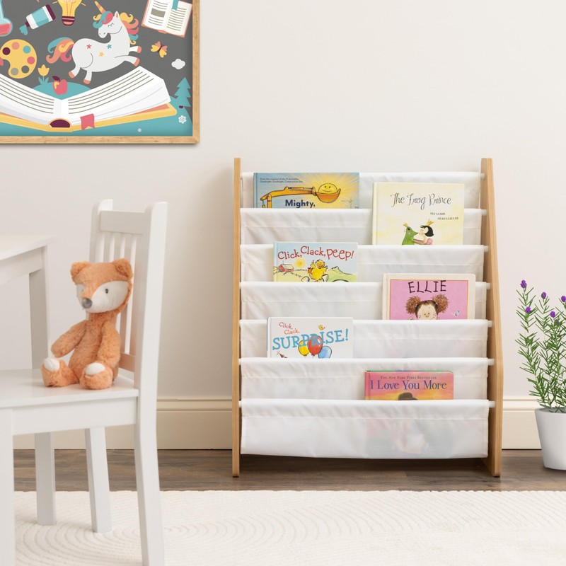 Humble Crew Kids Bookshelf 6-Tier Book Rack Organizer, Extra Large
