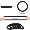 Hair Ties, 100 Pcs Black Hair Ties for Women, Soft