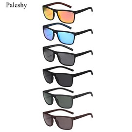 Paleshy Unisex Rectangle FrameSunglasses -Simple Trendy Designfor Everyday and Outdoor Activities-Perfect Gift for His and Hers:_3 pairs-2