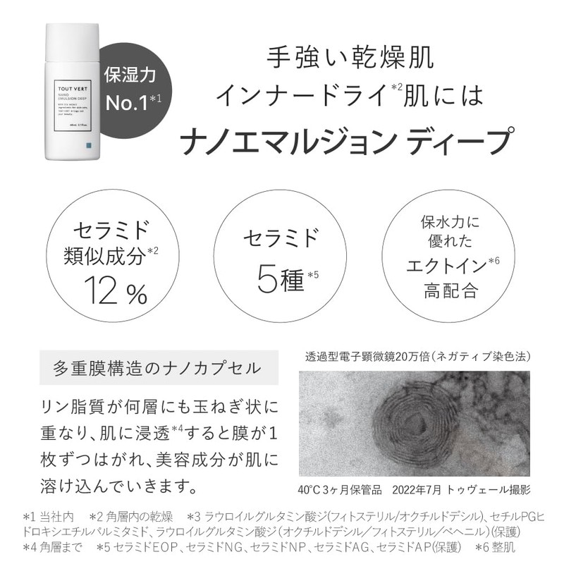 【High Concentration Ceramides】Twele Nano Emulsion Deep Emulsion 60mL Dry Skin