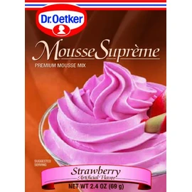 Dr. Oetker Strawberry Mousse, 2.4-Ounce (Pack of 6)