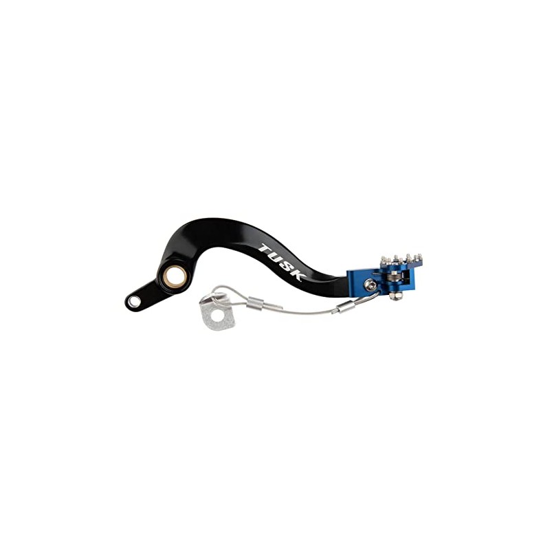 Tusk Aluminum Brake Pedal Blue Tip Compatible with Yamaha YZ250F