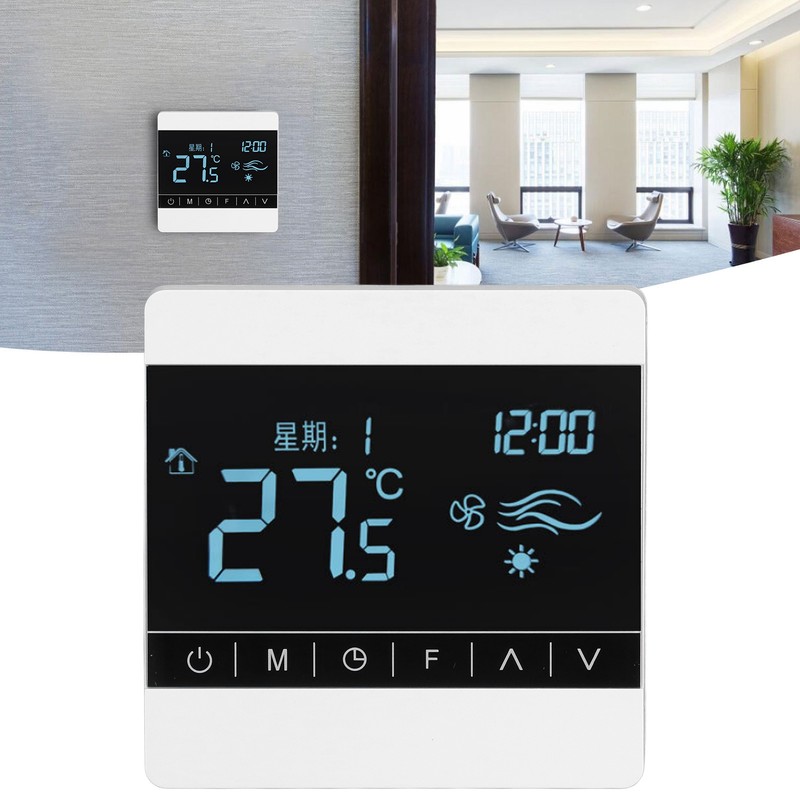 Household Thermostat Electric Heating Thermostat Intelligent Temperature Control Panel AC220V