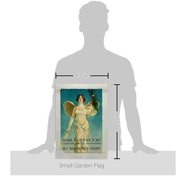 Share The Victory Garden Flag - Set Wall Hanger Armed Forces Service All Branches Support Honor United State American Military Veteran - House Banner Small Yard Gift Double-Sided 13 X 18.5