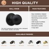 Copper Creek BK2020BC Ball Door Knob, Passage Function, 1 Pack,