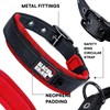Black Rhino Dog Collars for Medium Dogs - Adjustable Reflective