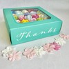 Q-FLA 827792 Soap Flower, Bath Fragrance, Colorful, Thank You, 25