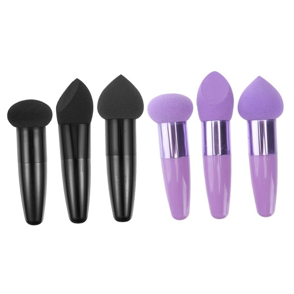 Mikinona 6pcs Makeup Sponge Pens Portable Beauty Puff Applicators for