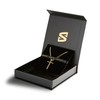 SERASAR Kreuz Halskette Herren mit Anhänger Gold Schmuck Kette Vergoldete