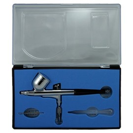 Multi-purpose Airbrush Spray Kit with Powerful Compressor, Dual-action Gravity Feed Airbrush and Air Hose Great for Paint Tattoo Nail Hobby