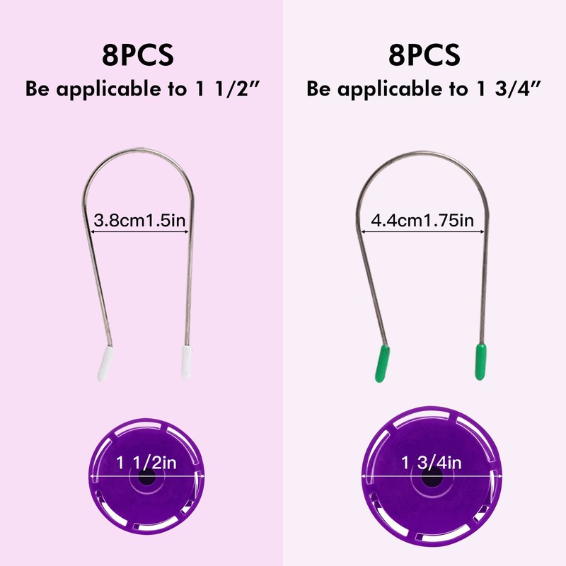 Vin Beauty Hot Curler Clips Replacement Kit, 16 Pieces Hot