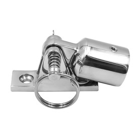 ZONADAH Marine Boat Hinge Awning Accessories Mount With 22mm Cap, Concave Base Deck External Marine Deck Hinge Heavy Duty 316 Stainless Steel for Yacht for Kayak Marine