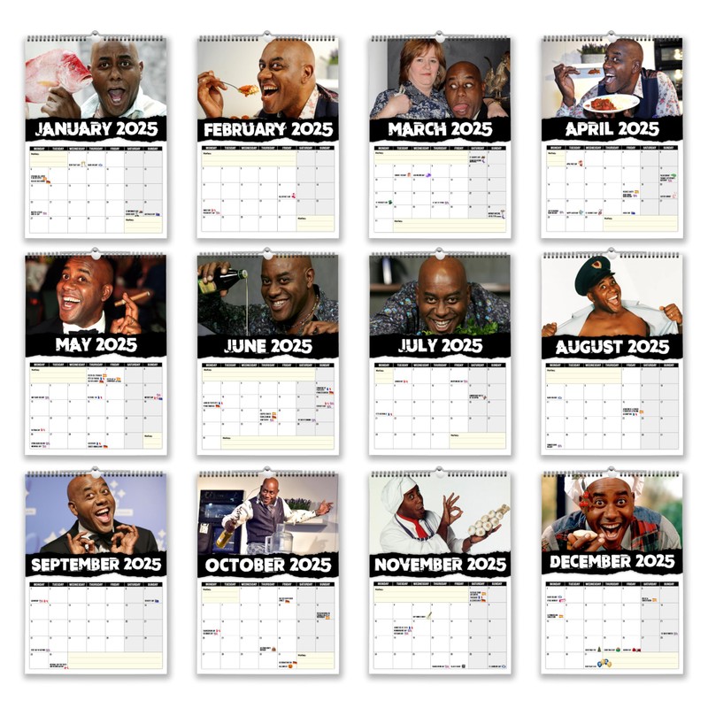 The Calendar King // Here's Ainsley - 2025 Wall Calendar