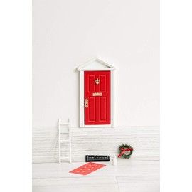 The Red Miniature Tiny Wooden Tooth Fairy Door/Fairy Doors and Accessories Fairy Tale idea Craft Activities for Present
