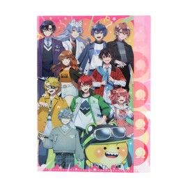 Sun-Star Stationery S2176408 Colorful Peach Goods, Clear File, A4 Size, 5 Pockets