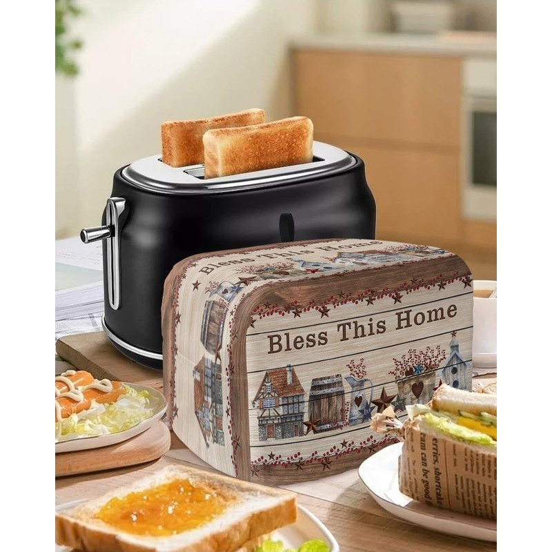 Country Star Toaster Cover 2 Slice, Small Kitchen Appliance Covers,