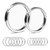 ASIRYVA 12 Pcs Key Ring Hoop, Key Rings Keyring Ringsfor