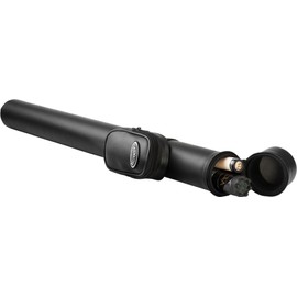 Casemaster Q-Vault Supreme Billiard/Pool Cue Hard Case, Holds 1 Complete 2-Piece Cue (1 Butt/1 Shaft), Black