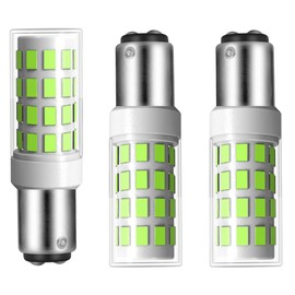 3-Pack BA15D LED Bulb AC/DC12V Low Voltage Dimmable 1157 1004 1076 1130 1142 1176 S8 Double Contact Bayonet Base for RV trailer camper motor home marine boat landscape bulb 3.5W (Daylight White 6000K)