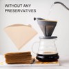 100 Pcs Coffee Filter Papers, Disposable Unbleached Cone Filter Papers