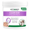 Vet's Best Ear Relief Finger Wipes | Ear Cleansing Finger