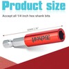 Richcat 10PCS Strong Magnetic Extension Socket Drill Bit Holder 1/4"