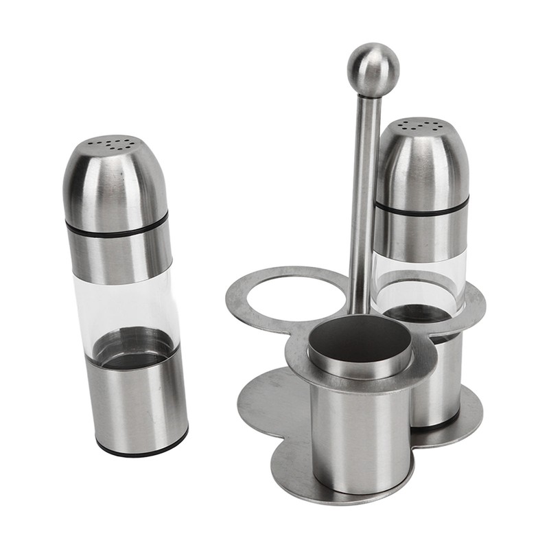 Stainless Steel Seasoning Bottle Multipurpose Food Grade Refillable Rustproof Salt
