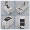 Pack of 2 Surface-Mounted Fuse Boxes, Small Distribution Box, IP65-1