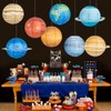 GIDWRIY Pack of 8 Paper Lanterns Planets for Hanging, Lampshade