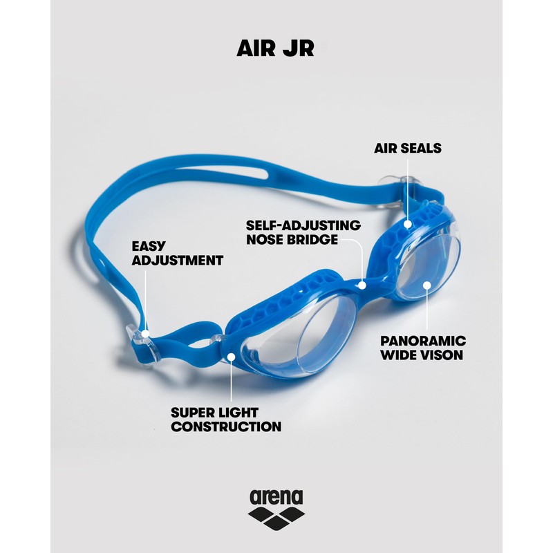 Arena Kids' Junior Air Goggles, BLUE-BLUE