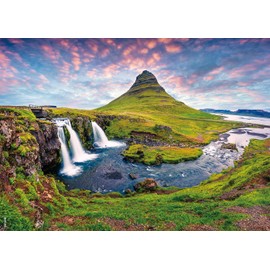 BEDUKE Jigsaw Puzzles for Adults 1000 Pieces Iceland Thick Sturdy 1000 Piece Puzzle Precise Interlocking Age 14+ Family Game