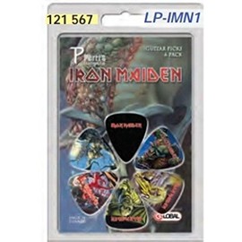 Perri's Leathers LP-INM1 Medium Celluloid Plastic, 6-Pieces Per Package Guitar Picks