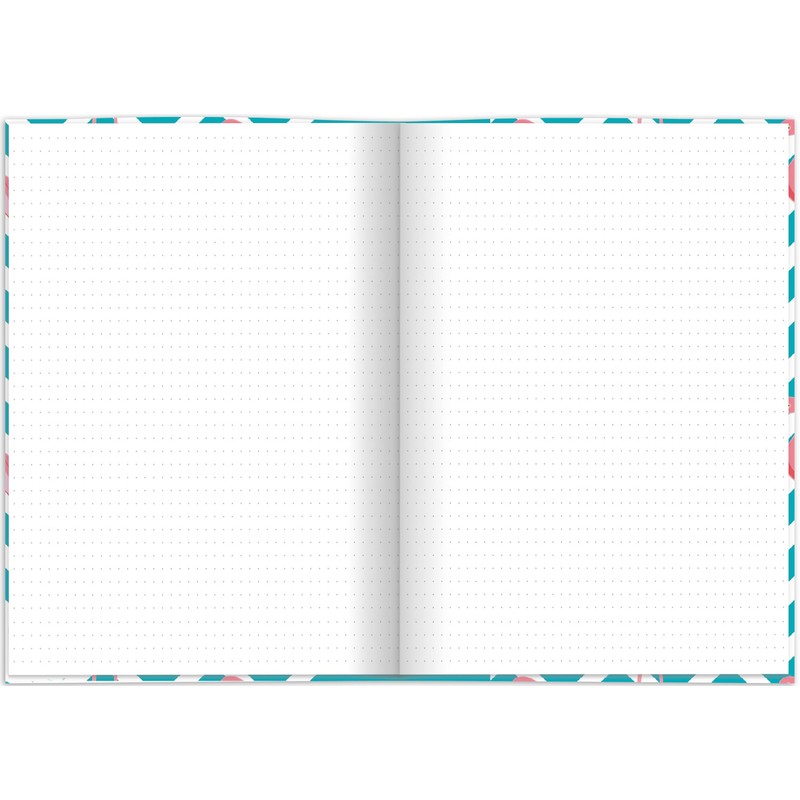 RNKVERLAG 46751 Notebook "Flamingo Blue" Dotted DIN A5 96 Sheets