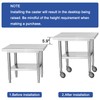 MySit 5 Inches Prep Table Wheels Set of 4, Expanding